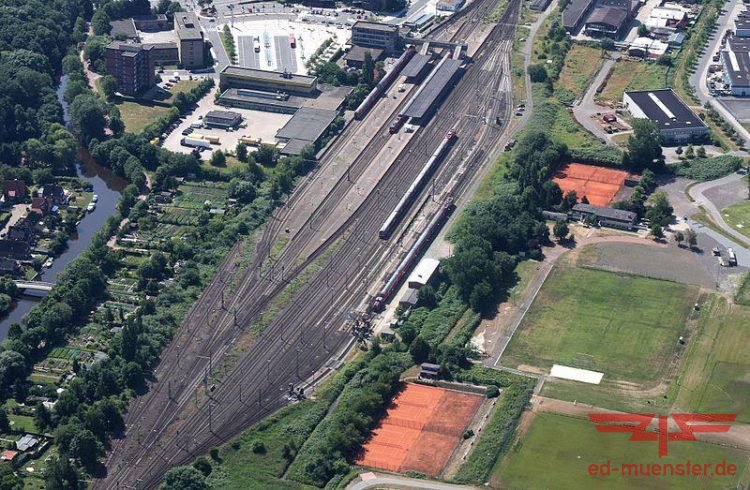 Emden Hbf, Luftbild 2010