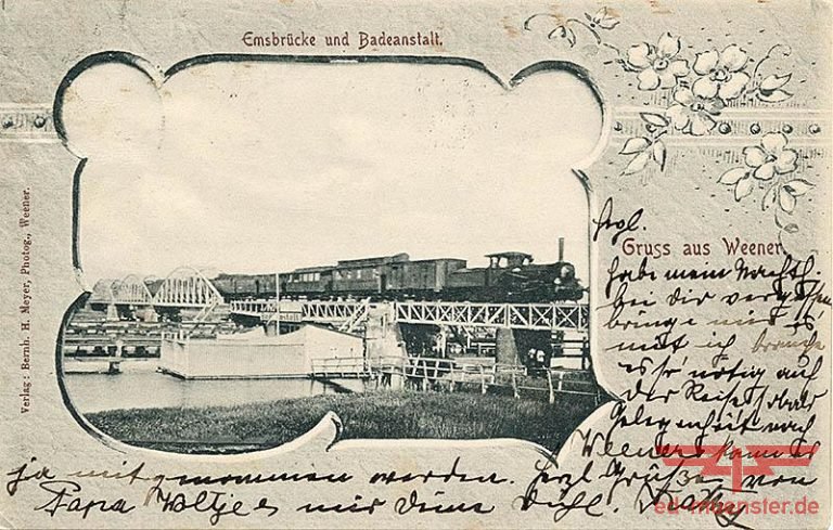 Emsbrücke Hilkenborg 1900